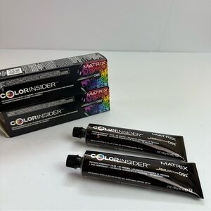 Matrix Color Insider 5R Permanent Hair Color 2oz Medium Brown Red TWO tubes NEW